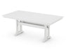Polywood Polywood Farmhouse Trestle 37" x 72" Dining Table White Dining Table PL83-T1L1WH 190609013553