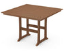 Polywood Polywood Farmhouse Trestle 59" Bar Table Teak Bar Table PLB85-T1L1TE 190609017292
