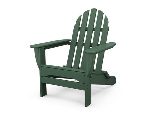 Polywood Polywood Green Classic Folding Adirondack Chair Green Adirondack Chair AD5030GR 845748000512