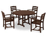 Polywood Polywood La Casa Caf‚ 5-Piece Dining Set Mahogany Dining Sets PWS100-1-MA 845748031578