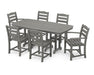 Polywood Polywood La Casa Caf‚ 7-Piece Dining Set Slate Grey Dining Sets PWS131-1-GY 845748051422