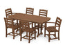 Polywood Polywood La Casa Caf‚ 7-Piece Dining Set Teak Dining Sets PWS131-1-TE 845748081146