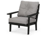 Polywood Polywood Lakeside Deep Seating Chair Black / Grey Mist Seating Chair 4411-BL145980 190609136702