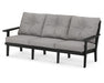Polywood Polywood Lakeside Deep Seating Sofa Black / Grey Mist Sofa 4413-BL145980 190609137105