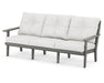 Polywood Polywood Lakeside Deep Seating Sofa Slate Grey / Natural Linen Sofa 4413-GY152939 190609137129