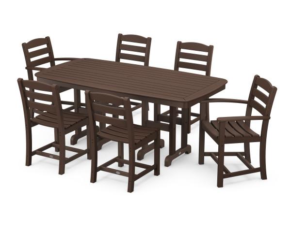 Polywood Polywood Mahogany La Casa Cafš 7-Piece Dining Set Mahogany Dining Sets PWS131-1-MA 845748050425