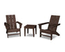 Polywood Polywood Mahogany Modern Adirondack 3-Piece Set Mahogany Adirondack Chair PWS502-1-MA 190609133442