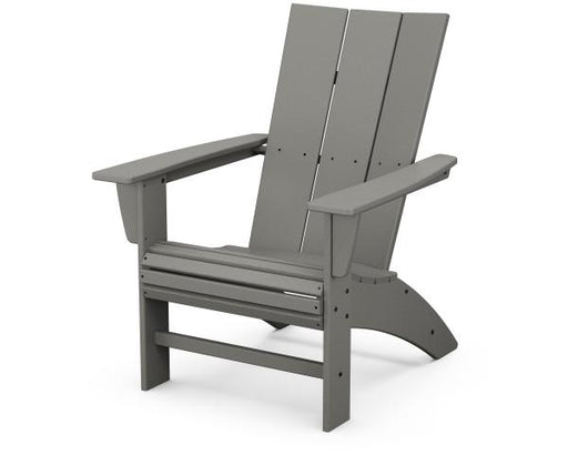 Polywood Polywood Modern Curveback Adirondack Chair Slate Grey Adirondack Chair AD620GY 190609046599