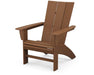Polywood Polywood Modern Curveback Adirondack Chair Teak Adirondack Chair AD620TE 190609046667
