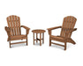 Polywood Polywood Nautical 3-Piece Adirondack Set Teak Adirondack Chair PWS498-1-TE 190609128790