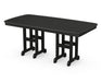 Polywood Polywood Nautical 37" x 72" Dining Table Black Dining Table NCT3772BL 845748042369