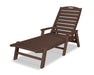 Polywood Polywood Nautical Chaise with Arms Mahogany Chaise Lounger NCC2280MA 845748001748