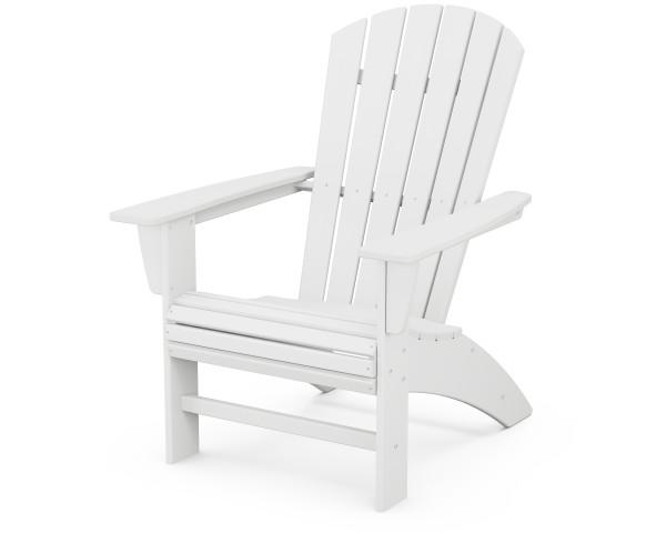 Polywood Polywood Nautical Curveback Adirondack Chair White Adirondack Chair AD610WH 190609046551