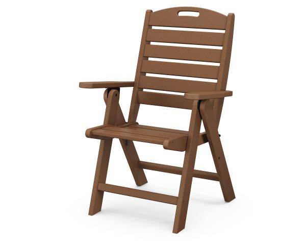 Polywood Polywood Nautical Highback Chair Teak Highback Chair NCH38TE 845748001649