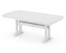 Polywood Polywood Nautical Trestle 38" x 73" Dining Table White Dining Table PL83-T2L1WH 190609013485
