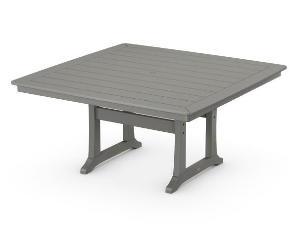 Polywood Polywood Nautical Trestle 59" Dining Table Slate Grey Dining Table PL85-T2L1GY 190609016868