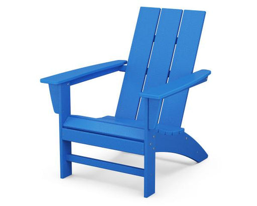 Polywood Polywood Pacific Blue Modern Adirondack Chair Pacific Blue Adirondack Chair AD420PB 190609040375