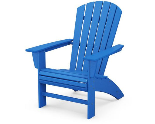 Polywood Polywood Pacific Blue Nautical Curveback Adirondack Chair Pacific Blue Adirondack Chair AD610PB 190609046438