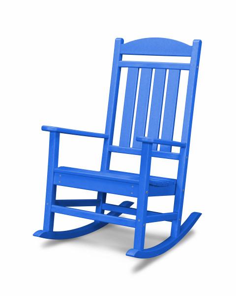 Polywood Polywood Pacific Blue Presidential Rocking Chair Pacific Blue Rocking Chair R100PB 845748014380