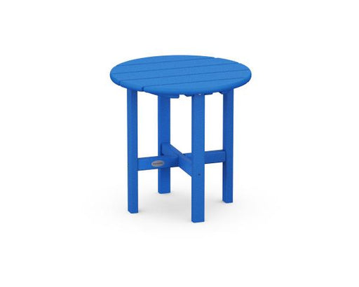 Polywood Polywood Pacific Blue Round 18" Side Table Pacific Blue Side Table RST18PB 845748007160