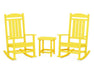 Polywood Polywood Presidential Rocker 3-Piece Set Lemon Rocking Chair PWS166-1-LE 190609038488