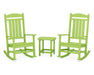 Polywood Polywood Presidential Rocker 3-Piece Set Lime Rocking Chair PWS166-1-LI 190609038501