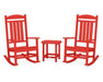 Polywood Polywood Presidential Rocker 3-Piece Set Sunset Red Rocking Chair PWS166-1-SR 190609007064