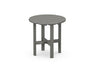 Polywood Polywood Round 18" Side Table Slate Grey Side Table RST18GY 845748024662