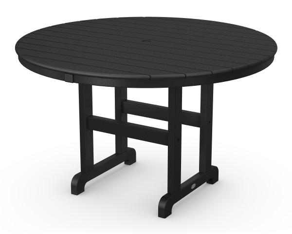 Polywood Polywood Round 48" Dining Table Black Dining Table RT248BL 845748024747