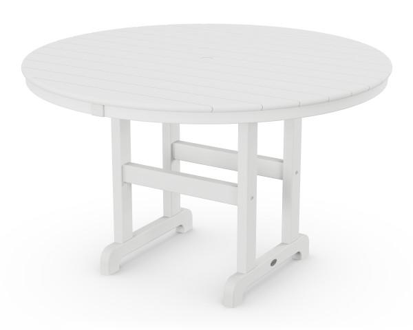 Polywood Polywood Round 48" Dining Table White Dining Table RT248WH 845748024808