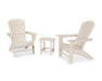 Polywood Polywood Sand Nautical 3-Piece Curveback Adirondack Set Sand Adirondack Chair PWS419-1-SA 190609071614