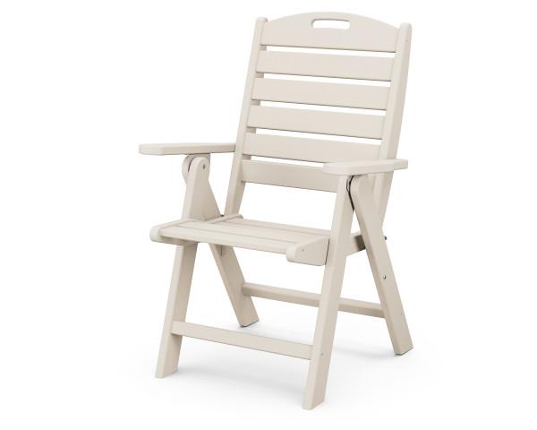 Polywood Polywood Sand Nautical Highback Chair Sand Highback Chair NCH38SA 845748001632