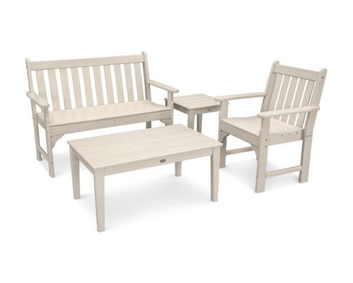 Polywood Polywood Sand Vineyard 4-Piece Bench Seating Set Sand Seating Sets PWS356-1-SA 190609058783