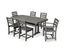 Polywood Polywood Slate Grey 7 Piece La Casa Dining Set Slate Grey Dining Sets PWS298-1-GY 190609015151