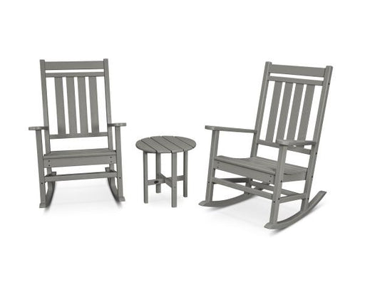 Polywood Polywood Slate Grey Estate 3-Piece Rocking Chair Set Slate Grey Rocking Chair PWS471-1-GY 190609113970