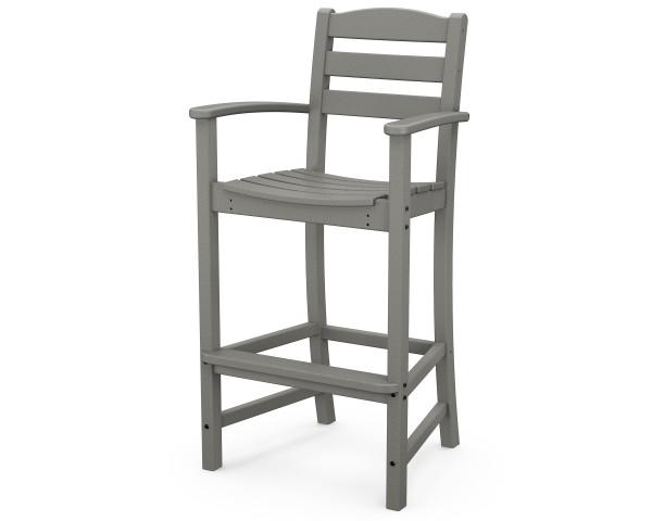 Polywood Polywood Slate Grey La Casa Caf‚ Bar Arm Chair Slate Grey Arm Chair TD202GY 845748025300