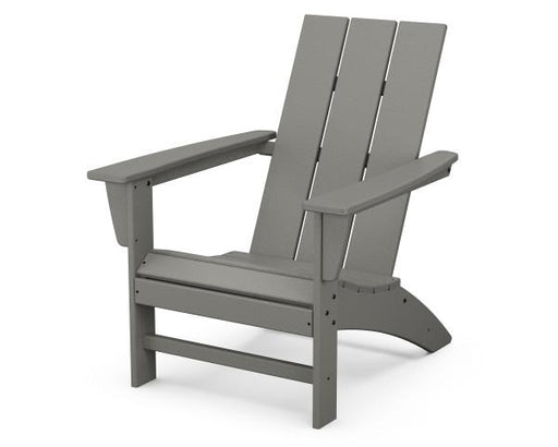 Polywood Polywood Slate Grey Modern Adirondack Chair Slate Grey Adirondack Chair AD420GY 190609040337