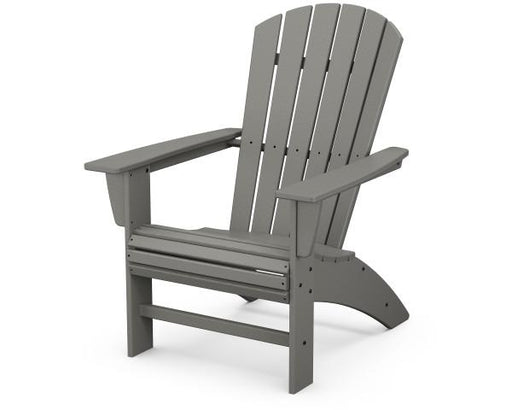 Polywood Polywood Slate Grey Nautical Curveback Adirondack Chair Slate Grey Adirondack Chair AD610GY 190609046407