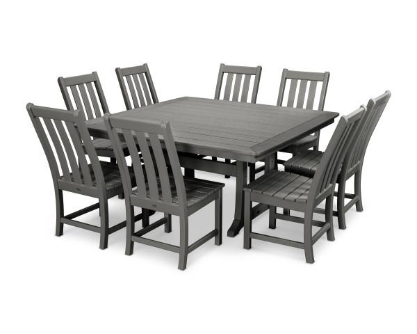 Polywood Polywood Slate Grey Vineyard 9-Piece Dining Set Slate Grey Dining Sets PWS406-1-GY 190609064272