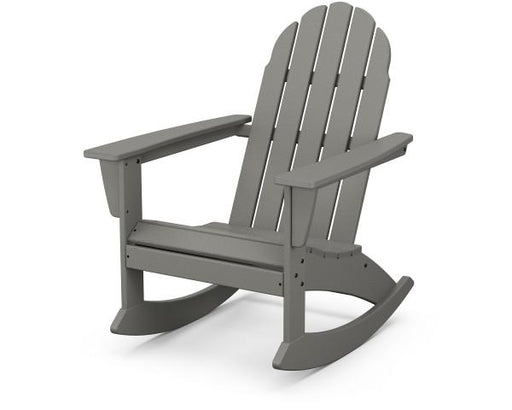 Polywood Polywood Slate Grey Vineyard Adirondack Rocking Chair Slate Grey Rocking Chair ADR400GY 190609042102