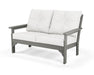 Polywood Polywood Slate Grey Vineyard Deep Seating Settee Slate Grey / Natural Linen Seating Sets GN46GY-152939 190609138560