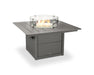 Polywood Polywood Square 42" Fire Pit Table Slate Grey Table CTF42SGY 190609063046