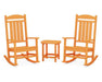 Polywood Polywood Tangerine Presidential Rocker 3-Piece Set Tangerine Rocking Chair PWS166-1-TA 190609038495