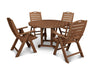 Polywood Polywood Teak Nautical 5-Piece Dining Set Teak Dining Sets PWS260-1-TE 845748094993