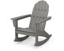 Polywood Polywood Vineyard Adirondack Rocking Chair Slate Grey Rocking Chair ADR400GY 190609042102