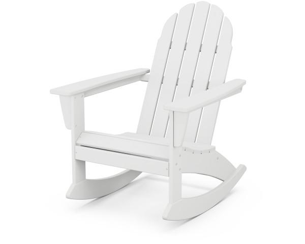 Polywood Polywood Vineyard Adirondack Rocking Chair White Rocking Chair ADR400WH 190609042188