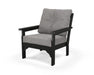 Polywood Polywood Vineyard Deep Seating Chair Black / Grey Mist Seating Chair GN23BL-145980 190609138324