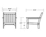 Polywood Polywood Vineyard Deep Seating Chair Seating Chair