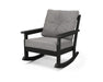 Polywood Polywood Vineyard Deep Seating Rocking Chair Black / Grey Mist Rocking Chair GNR23BL-145980 190609172281