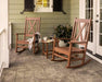 Polywood Polywood White Braxton 3-Piece Porch Rocking Chair Set White Rocking Chair PWS473-1-WH 190609114151
